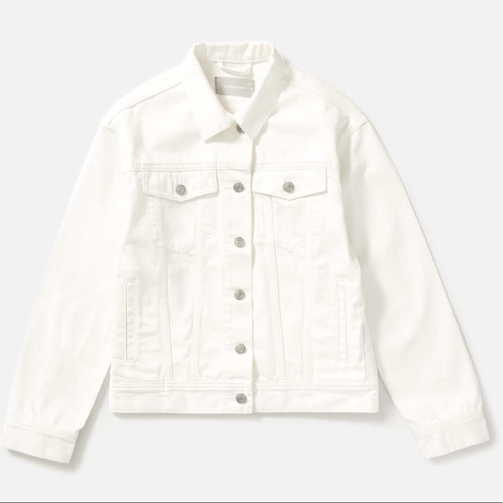 Everlane White Denim Jacket